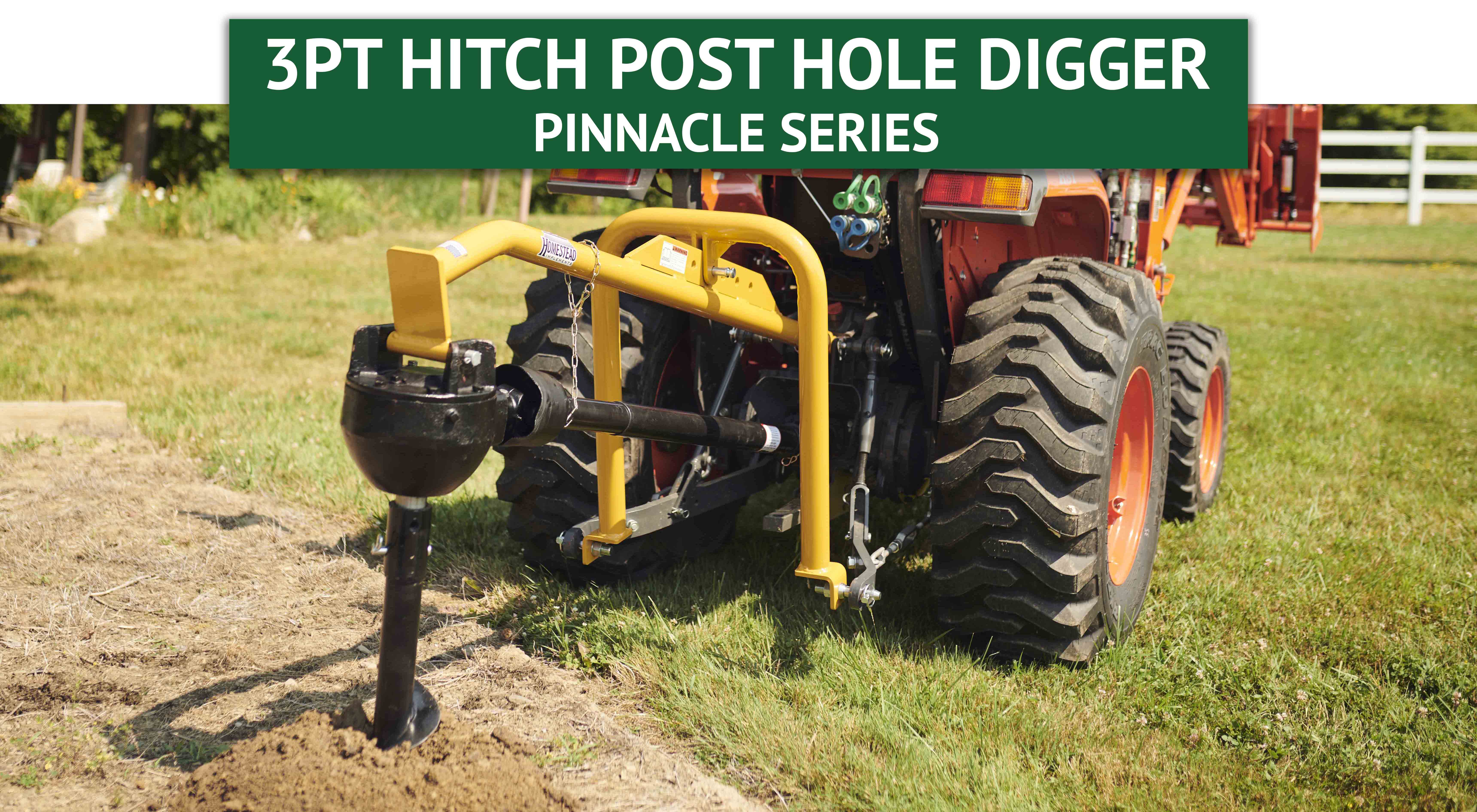 Compact Tractor Post Hole 3 Point Hitch Digger